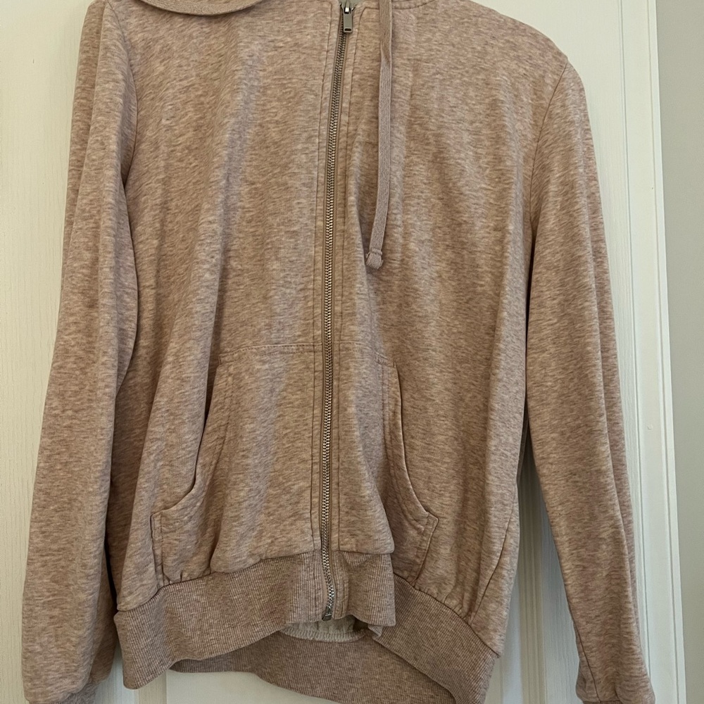 Light Pink Zip Up Hoody